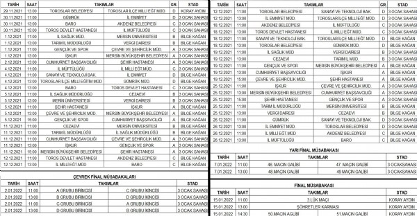 KURUMLAR ARASI GELENEKSEL FUTBOL TURNUVASI BALADI