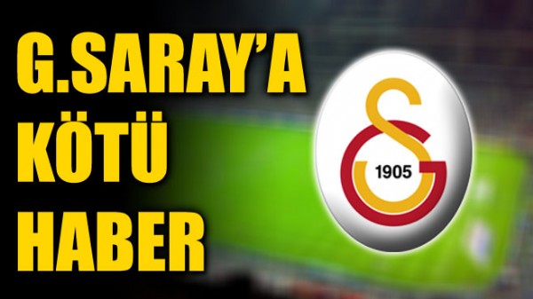 Galatasaray'da bir sakatlk oku daha!
