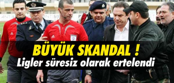 Yunanistan'da ligler ertelendi Yunanistan'da ligler ertelendi