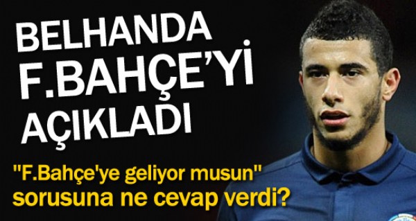 Belhanda: Evet geliyorum!