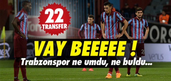 Trabzonspor ne umdu, ne buldu