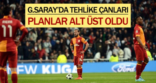 Galatasaray'da tehlike anlar