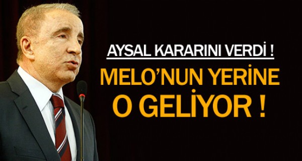 Melo'nun yerine o geliyor ! Melo'nun yerine o geliyor !