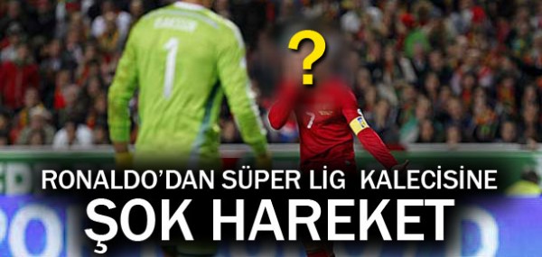 Ronaldo'dan şok hareket Ronaldo'dan şok hareket