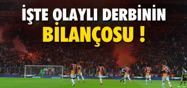 İşte derbinin bilançosu İşte derbinin bilançosu