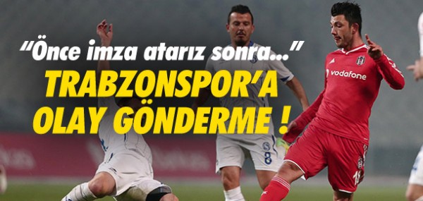 Trabzonspor'a olay gnderme
