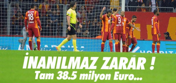 Galatasaray'da inanlmaz zarar