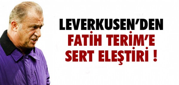 Fatih Terim'e sert eletiri