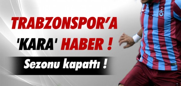 Trabzonspor'u üzen sakatlık Trabzonspor'u üzen sakatlık