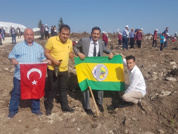Erdemli Belediyespor fidanlarını dikti! Erdemli Belediyespor fidanlarını dikti!
