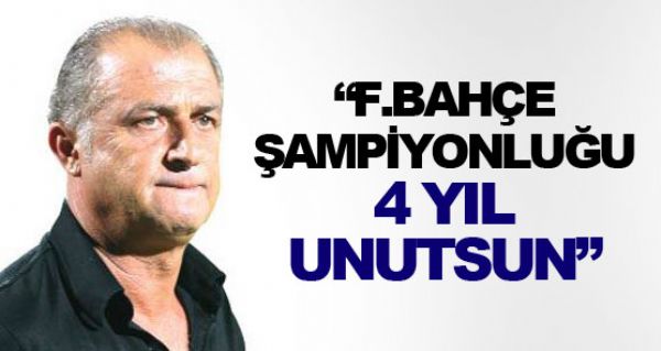 Fener ampiyonluu 4 yl unutsun