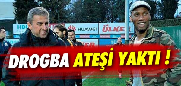 Drogba Galatasaray'da atei yakt