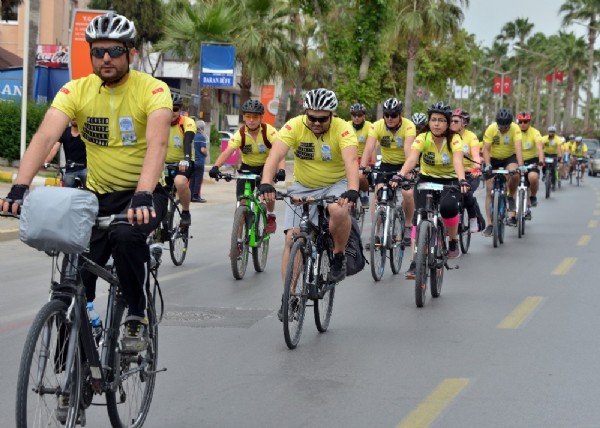 Bisikletliler Mersinde  pedal evirecek