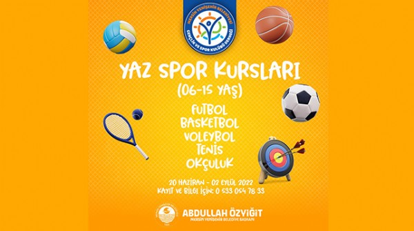 Yaz spor okullar kaytlar balad