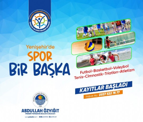 Yenişehir Belediyesi'nin spor kurslarına kayıtlar devam ediyor Yenişehir Belediyesi'nin spor kurslarına kayıtlar devam ediyor