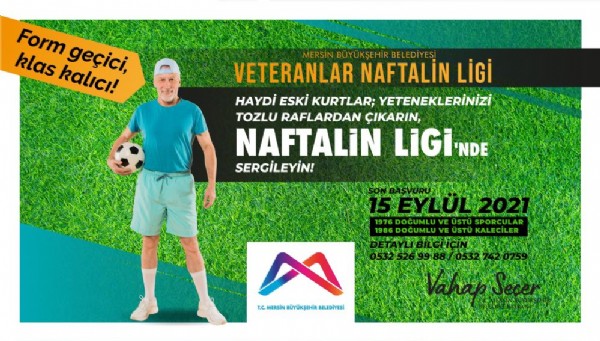 Bykehir Veteranlar Naftalin Ligi dzenliyor