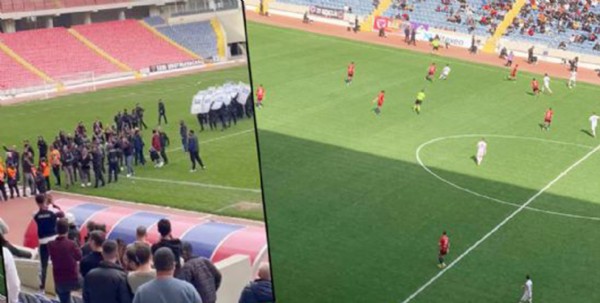 Saha karıştı! Saha karıştı!
