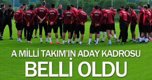 Milli Takım'ın aday kadrosu belli oldu! Milli Takım'ın aday kadrosu belli oldu!