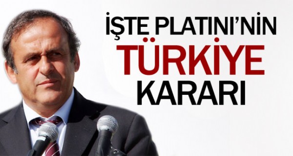 Platini kararn verdi !