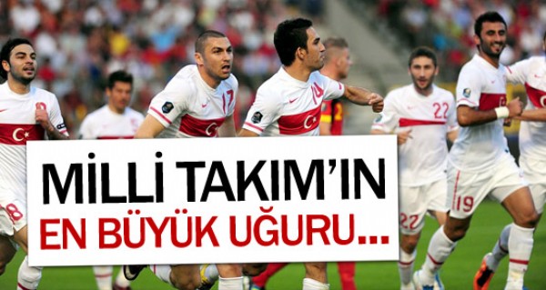 Milli Takım'ın en büyük uğuru Milli Takım'ın en büyük uğuru