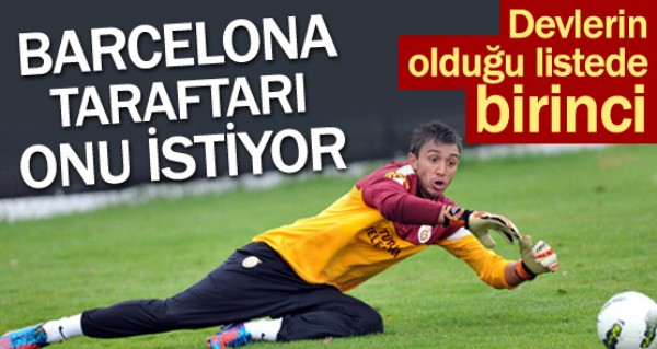 Barcelona taraftar Muslera'y istiyor